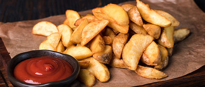 Potato Wedges & Bbq Dip 