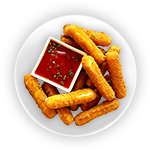 6 Pcs Breaded Mozzarella Sticks 