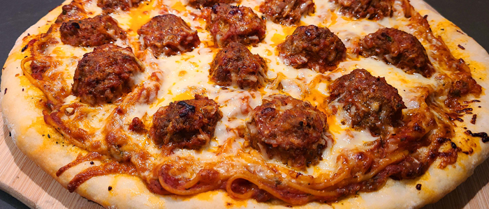 Bbq Meatball Pizza  8" 